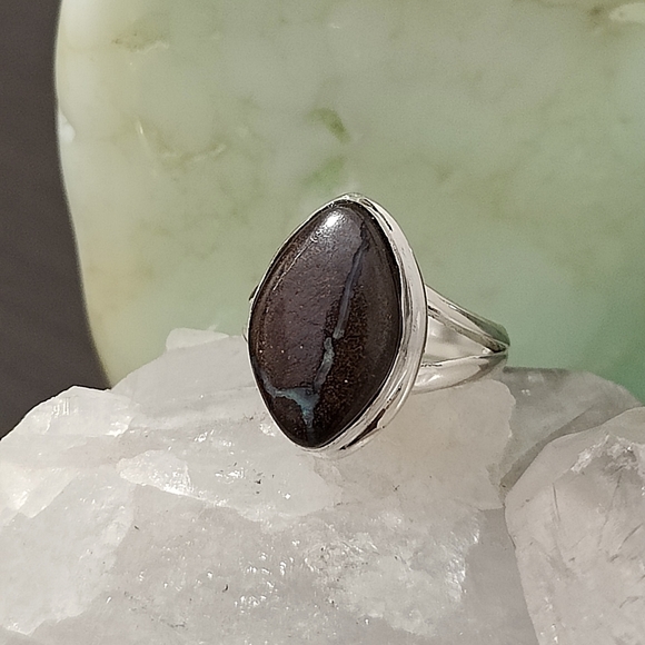 Boulder Opal Ring .925 Sz 7 - Picture 12 of 12
